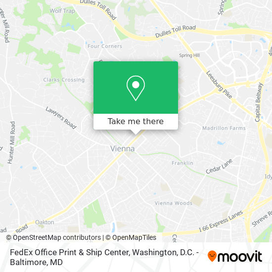FedEx Office Print & Ship Center map