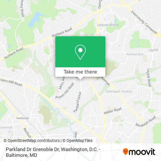 Parkland Dr Grenoble Dr map