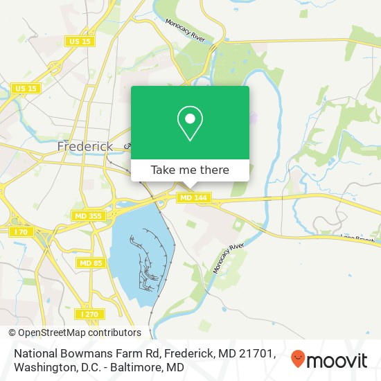 National Bowmans Farm Rd, Frederick, MD 21701 map