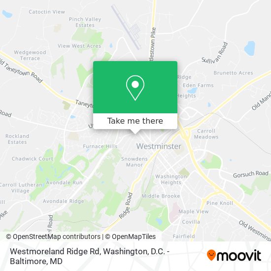 Mapa de Westmoreland Ridge Rd