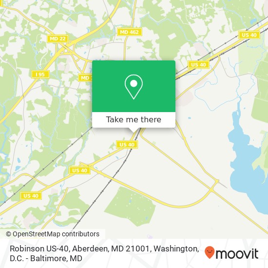 Robinson US-40, Aberdeen, MD 21001 map