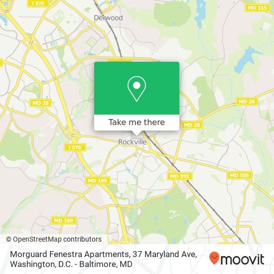 Mapa de Morguard Fenestra Apartments, 37 Maryland Ave