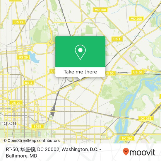 Mapa de RT-50, 华盛顿, DC 20002