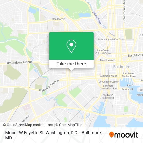 Mount W Fayette St map