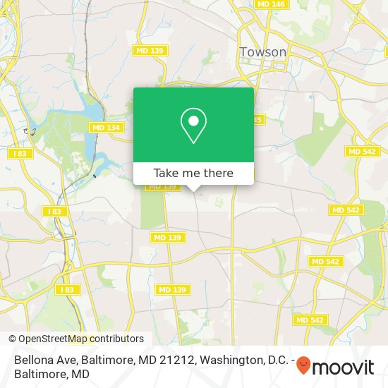 Bellona Ave, Baltimore, MD 21212 map