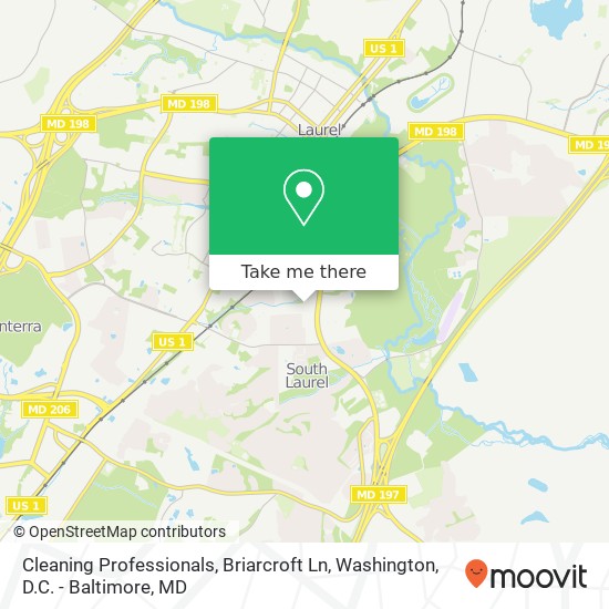 Cleaning Professionals, Briarcroft Ln map