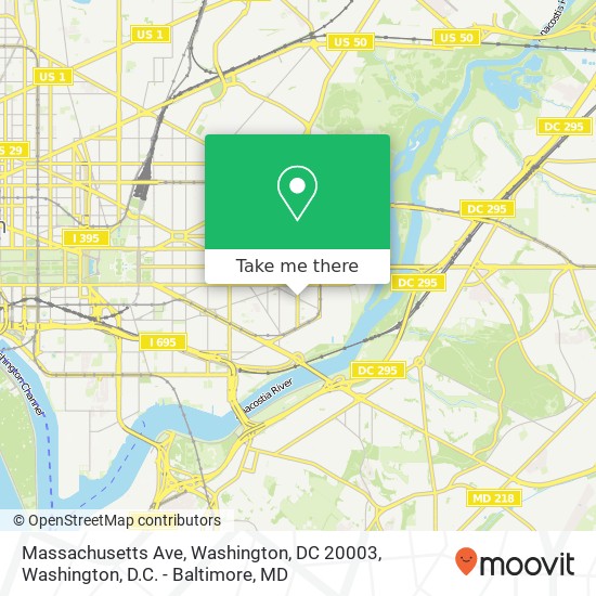 Massachusetts Ave, Washington, DC 20003 map