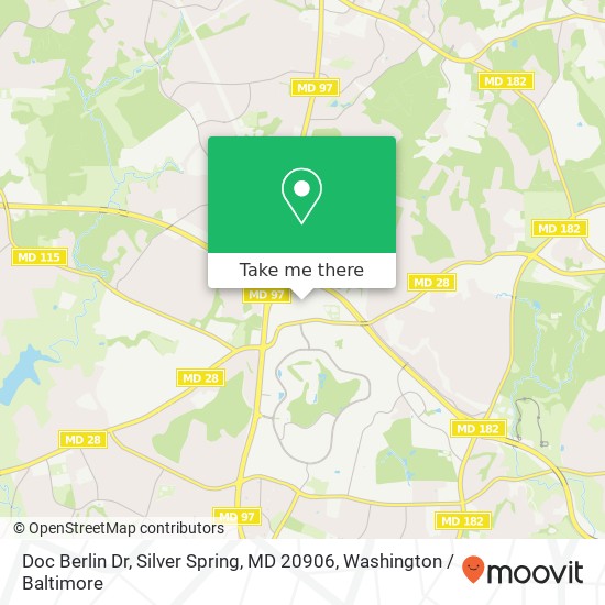 Mapa de Doc Berlin Dr, Silver Spring, MD 20906