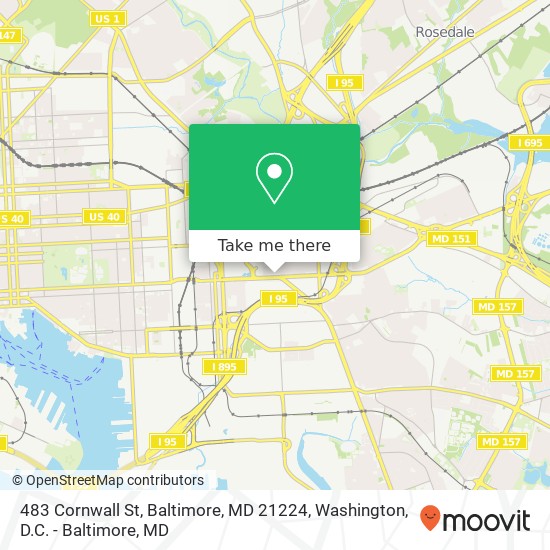 483 Cornwall St, Baltimore, MD 21224 map