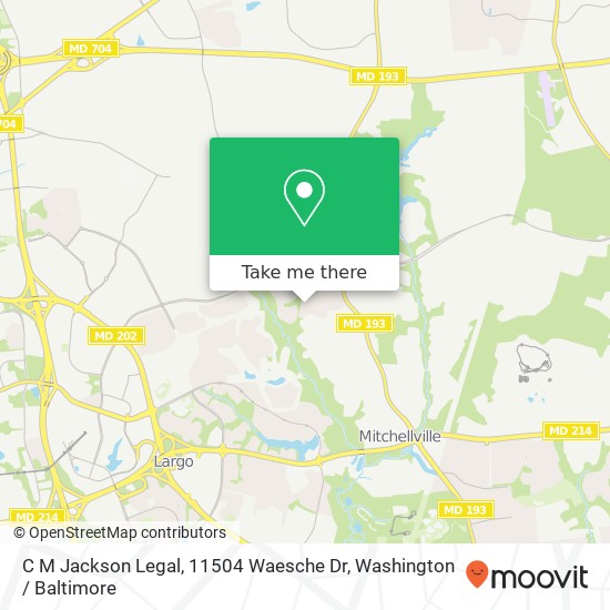 Mapa de C M Jackson Legal, 11504 Waesche Dr