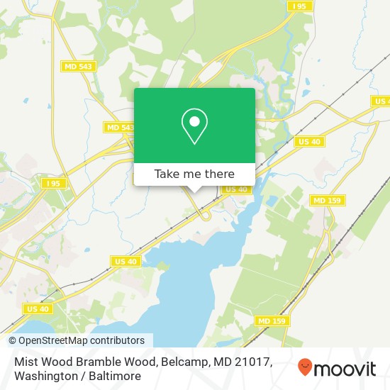 Mist Wood Bramble Wood, Belcamp, MD 21017 map