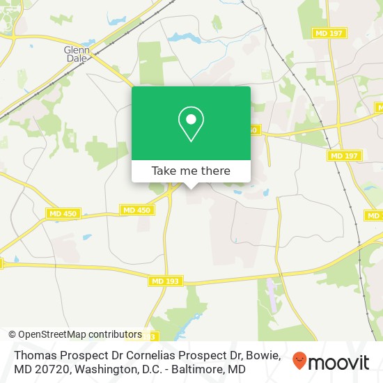 Thomas Prospect Dr Cornelias Prospect Dr, Bowie, MD 20720 map