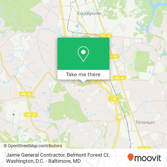 Jaime General Contractor, Belmont Forest Ct map