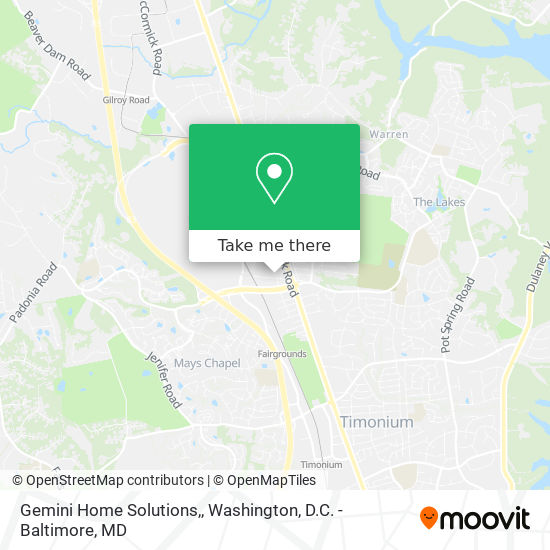 Gemini Home Solutions, map