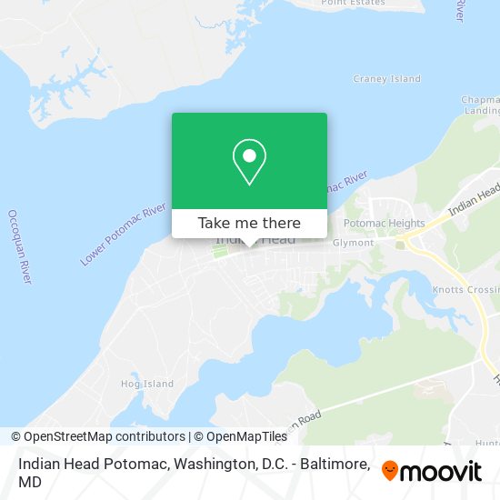 Indian Head Potomac map