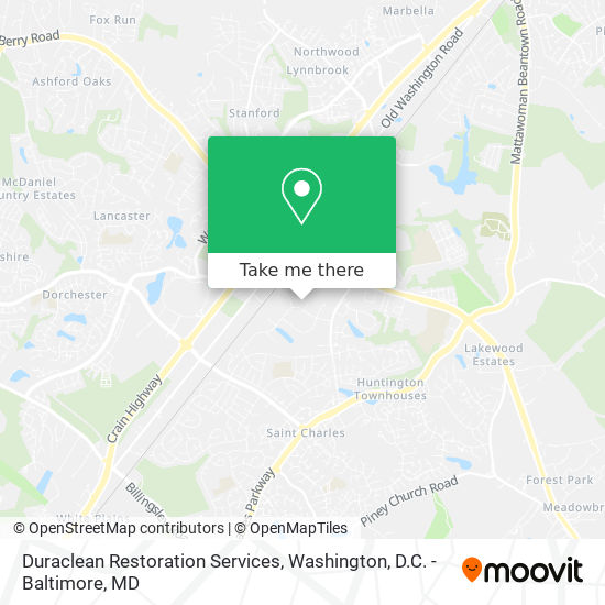 Duraclean Restoration Services map