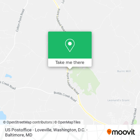 Mapa de US Postoffice - Loveville