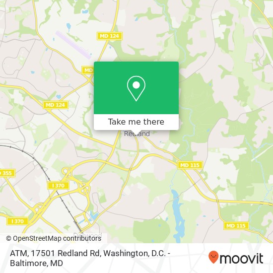 ATM, 17501 Redland Rd map