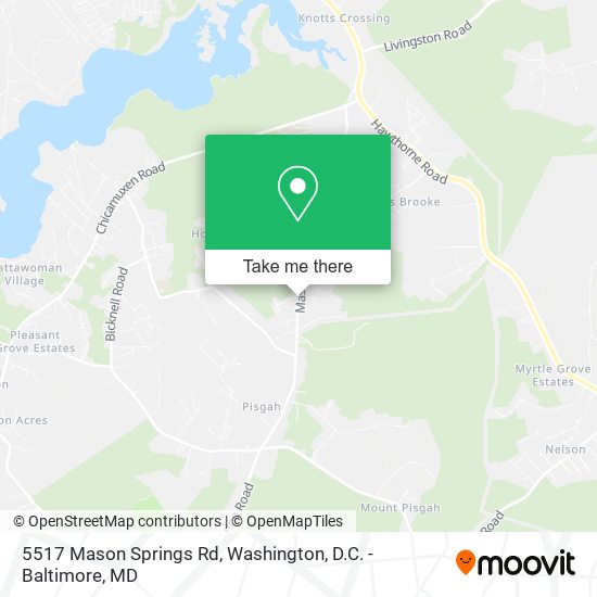 5517 Mason Springs Rd map