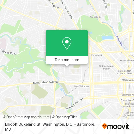 Ellicott Dukeland St map