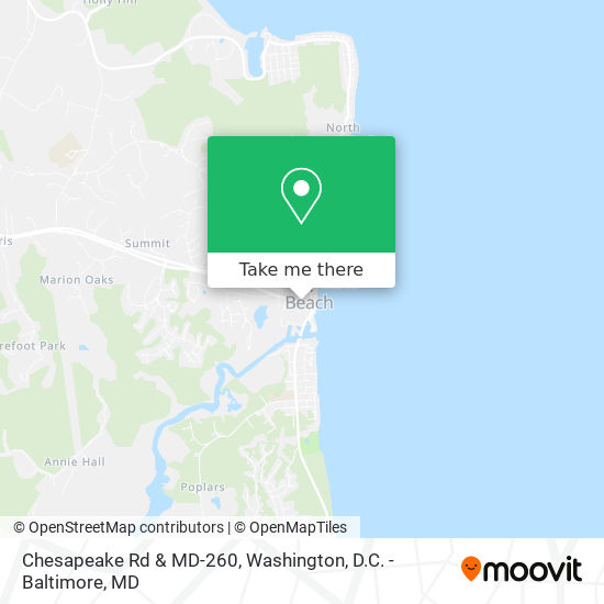 Mapa de Chesapeake Rd & MD-260