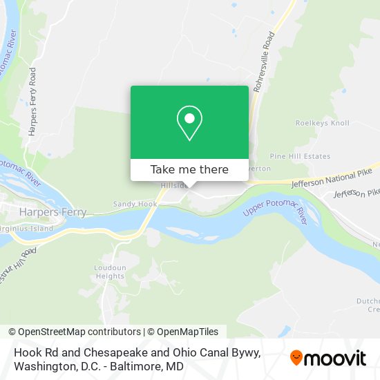 Mapa de Hook Rd and Chesapeake and Ohio Canal Bywy