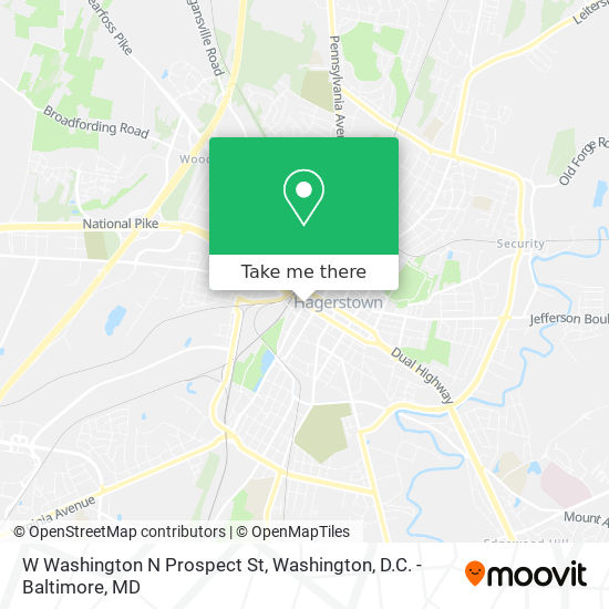 Mapa de W Washington N Prospect St