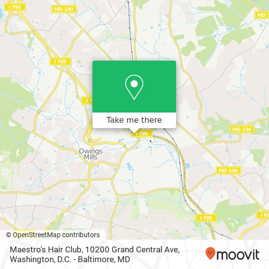 Mapa de Maestro's Hair Club, 10200 Grand Central Ave