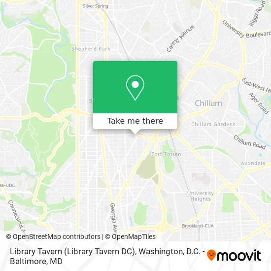 Mapa de Library Tavern (Library Tavern DC)