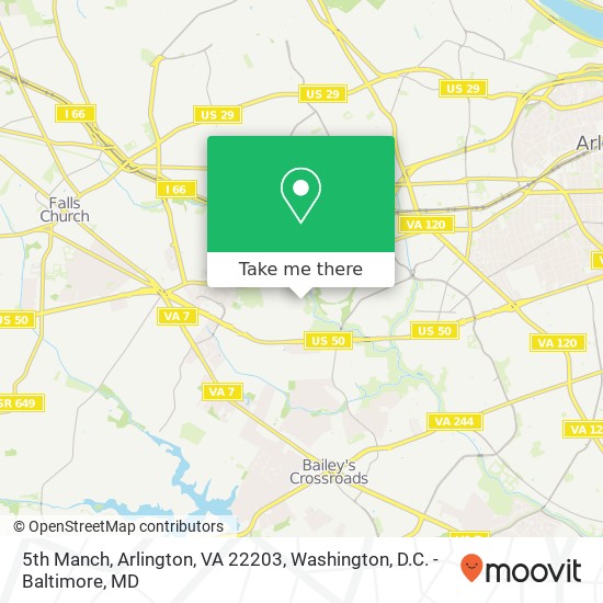 5th Manch, Arlington, VA 22203 map