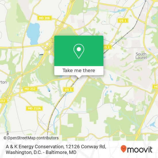 A & K Energy Conservation, 12126 Conway Rd map