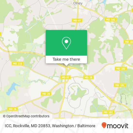Mapa de ICC, Rockville, MD 20853