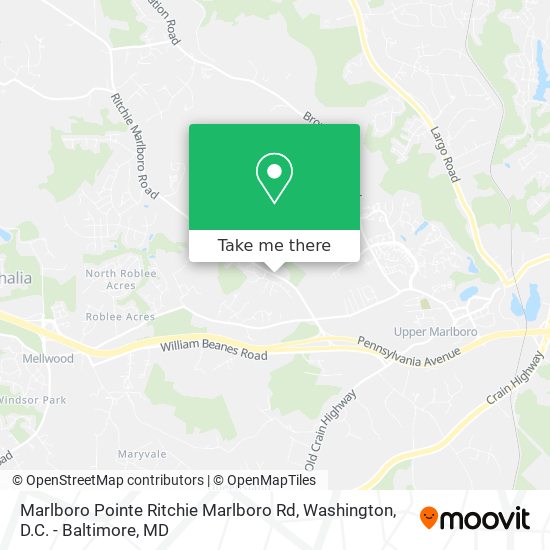 Mapa de Marlboro Pointe Ritchie Marlboro Rd
