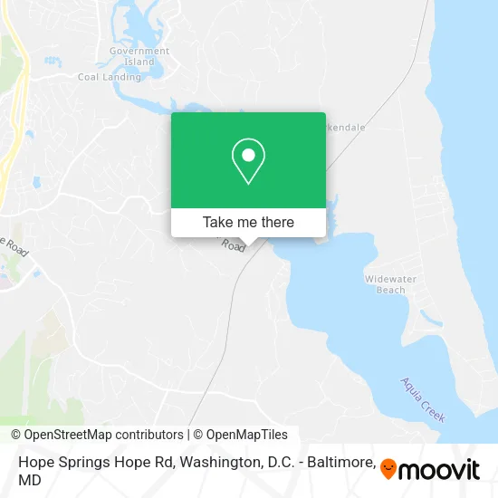 Hope Springs Hope Rd map