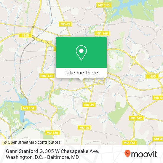 Mapa de Gann Stanford G, 305 W Chesapeake Ave