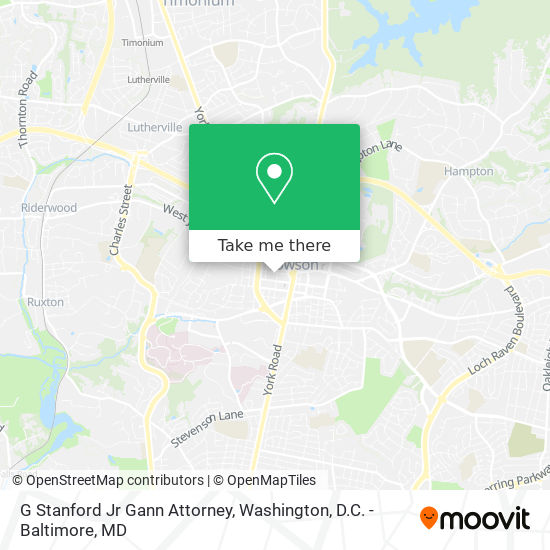 G Stanford Jr Gann Attorney map