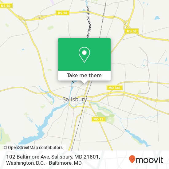 102 Baltimore Ave, Salisbury, MD 21801 map