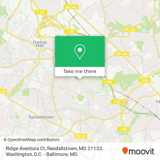 Ridge Aventura Ct, Randallstown, MD 21133 map