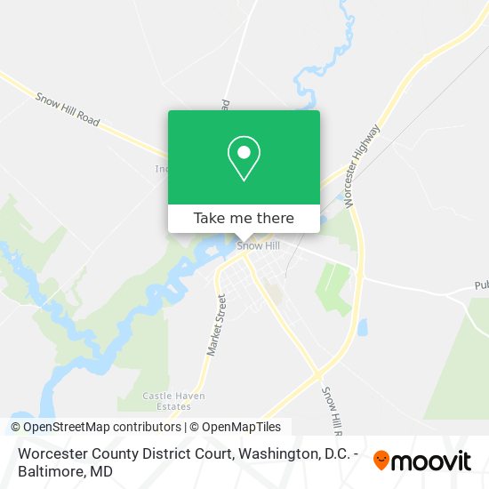 Worcester County District Court map