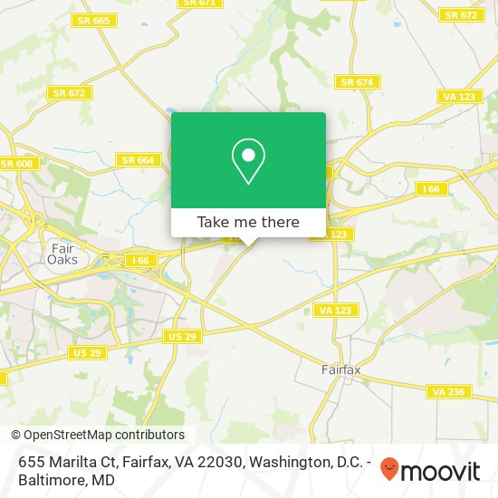 655 Marilta Ct, Fairfax, VA 22030 map