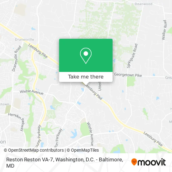 Reston Reston VA-7 map