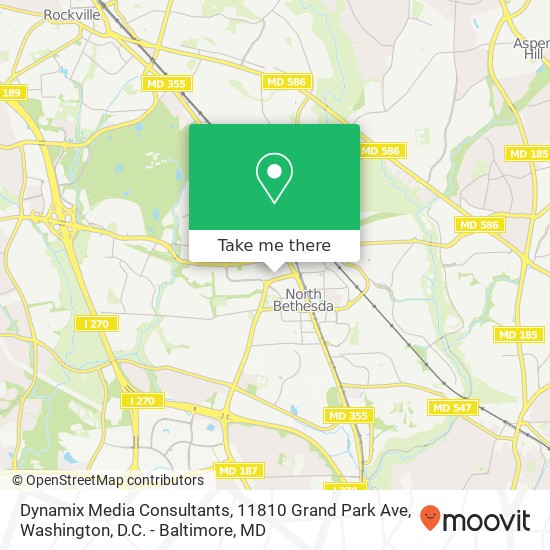 Mapa de Dynamix Media Consultants, 11810 Grand Park Ave