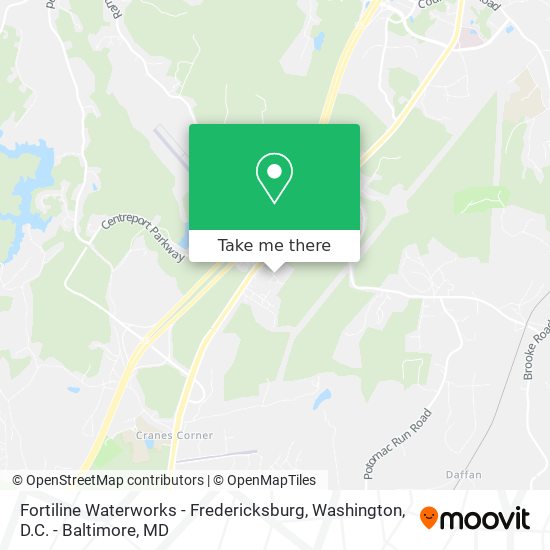 Fortiline Waterworks - Fredericksburg map