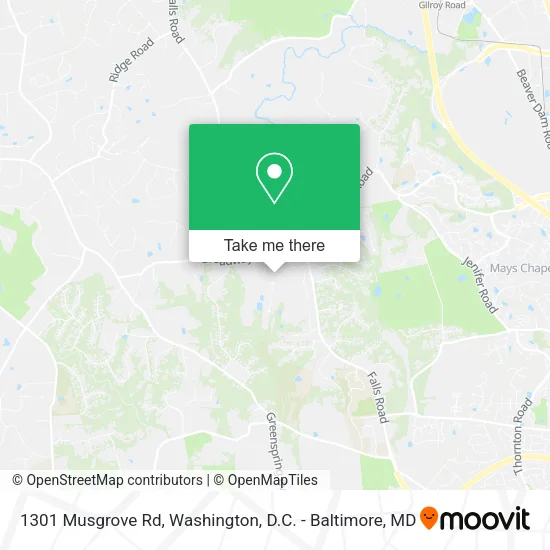 1301 Musgrove Rd map