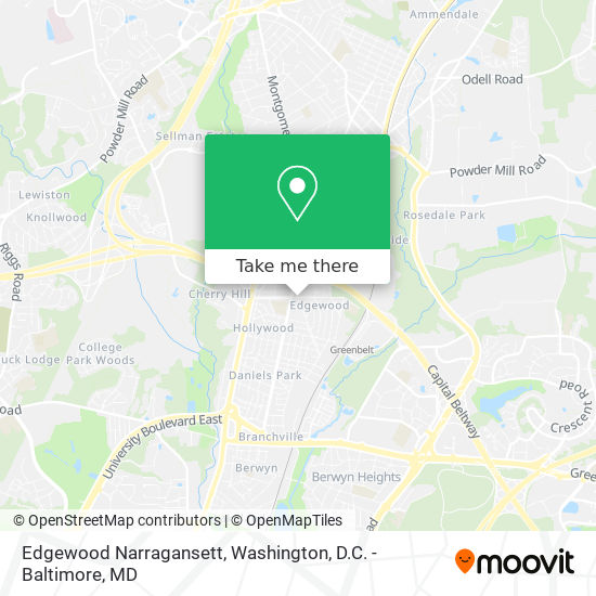 Mapa de Edgewood Narragansett