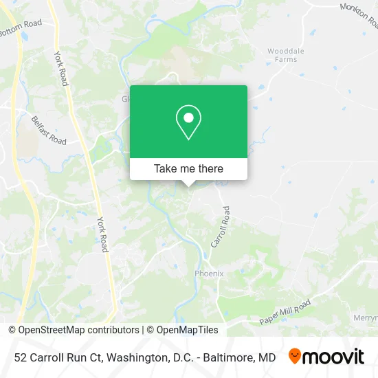 52 Carroll Run Ct map