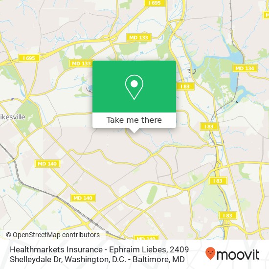 Healthmarkets Insurance - Ephraim Liebes, 2409 Shelleydale Dr map