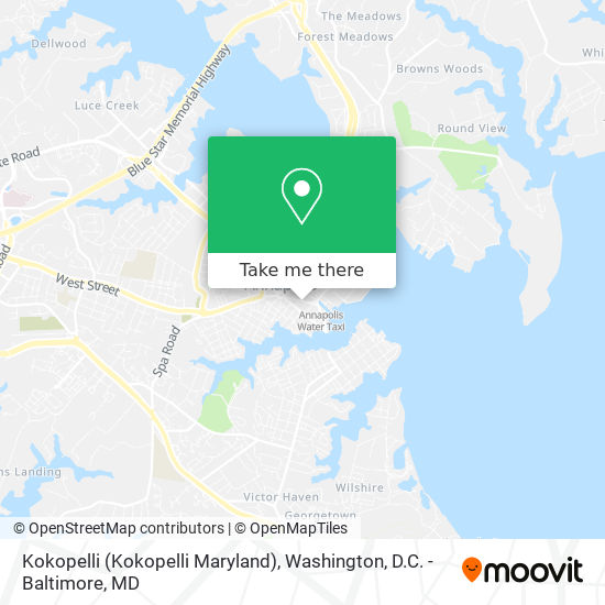 Mapa de Kokopelli (Kokopelli Maryland)