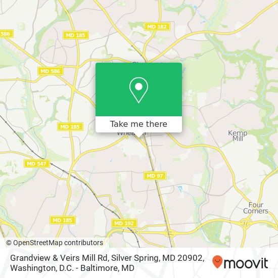 Grandview & Veirs Mill Rd, Silver Spring, MD 20902 map