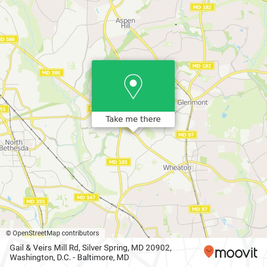 Gail & Veirs Mill Rd, Silver Spring, MD 20902 map